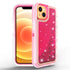 iPhone 14/13 Transparent Floating Glitter Heavy Duty Case