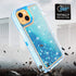 iPhone 14 Plus (6.7") Transparent Floating Glitter Heavy Duty Case