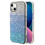 iPhone 14/13 Three color gradient small diamond case