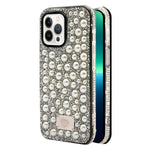 iPhone  13 Pro Diamond inlaid on both sides,color pearl case