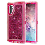 Samsung Galaxy Note 10 Plus Transparent Floating Glitter Heavy Duty Case