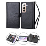 Samsung Galaxy S21 Plus 2 in 1 Leather Wallet Case With 9 Credit Card Slots and Removable Back Cover