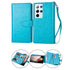 Samsung Galaxy S21 Ultra 2 in 1 Leather Wallet Case With 9 Credit Card Slots and Removable Back Cover 