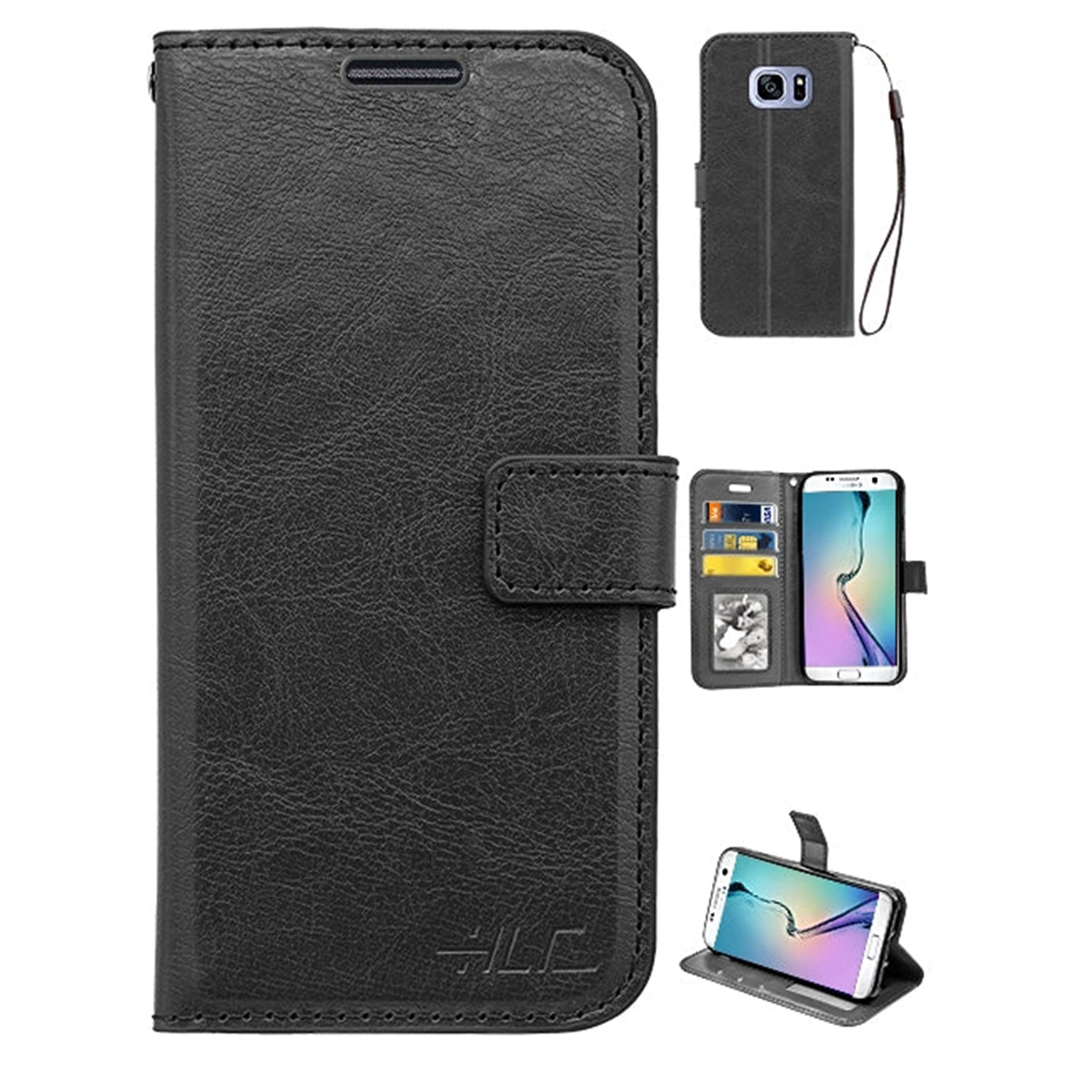 Samsung Galaxy S7 2 in 1 PU Leather Wallet Case with 9 Credit Card Slots and Removable Back Cover