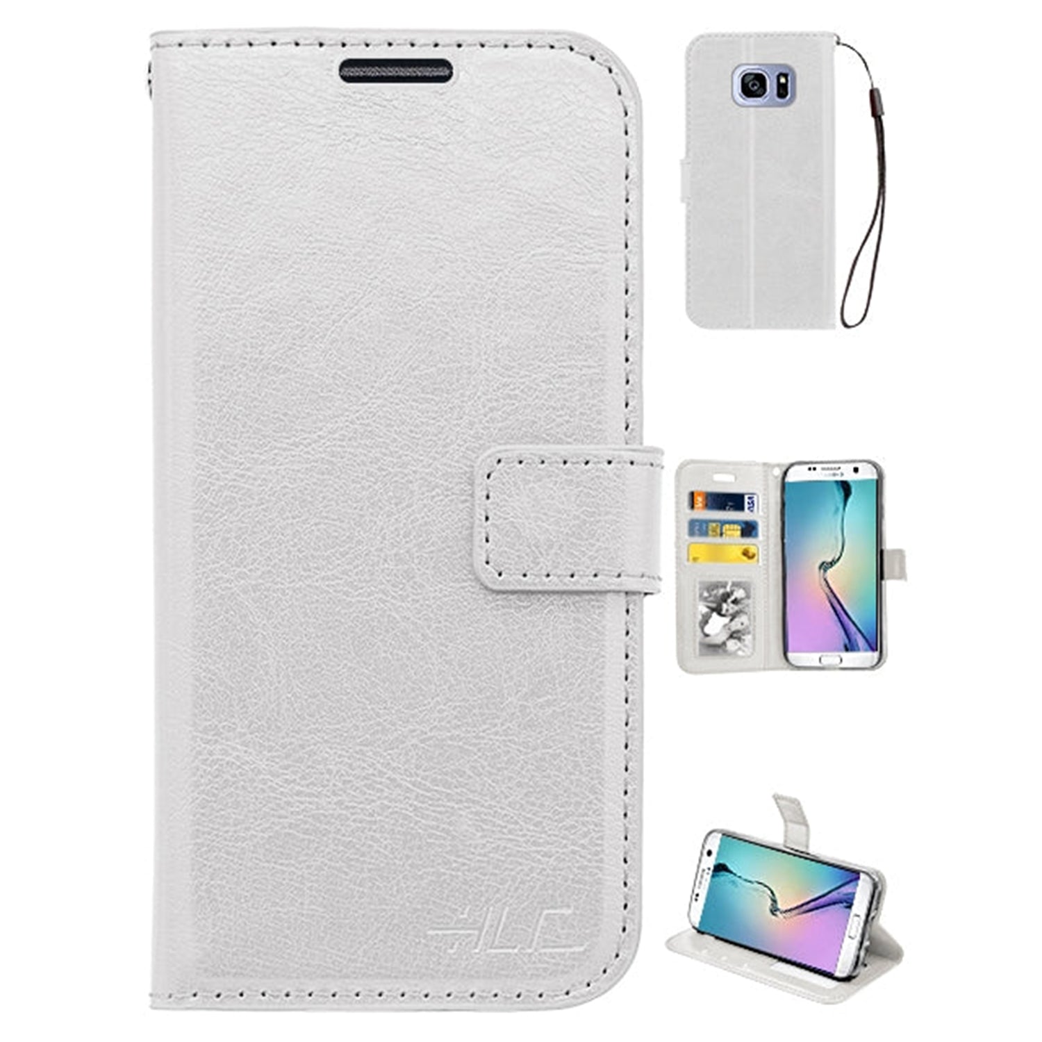 Samsung Galaxy S7 2 in 1 PU Leather Wallet Case with 9 Credit Card Slots and Removable Back Cover