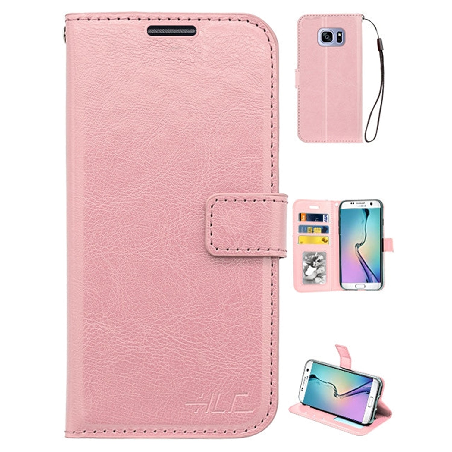 Samsung Galaxy S7 2 in 1 PU Leather Wallet Case with 9 Credit Card Slots and Removable Back Cover