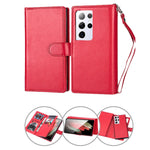 Samsung Galaxy S21 Ultra 2 in 1 Leather Wallet Case With 9 Credit Card Slots and Removable Back Cover 