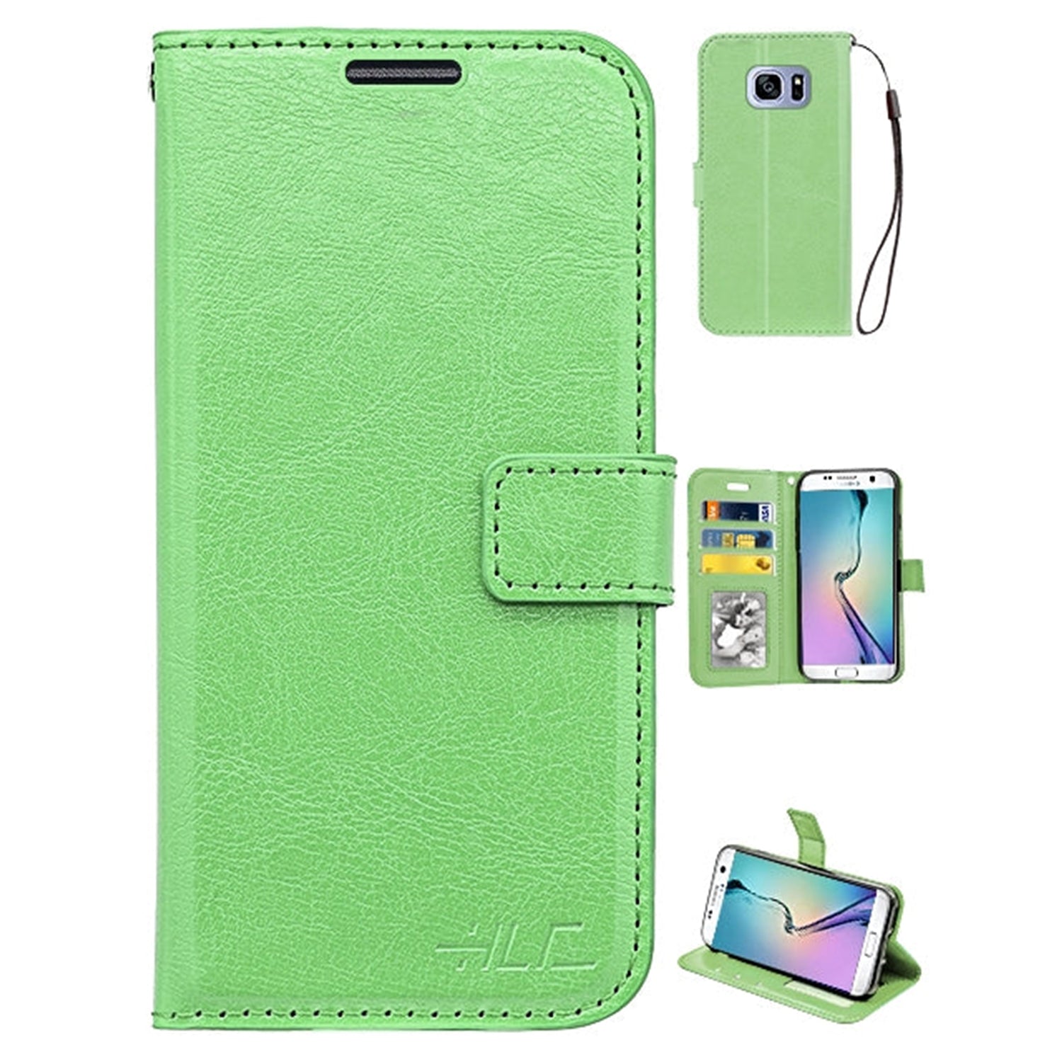 Samsung Galaxy S7 2 in 1 PU Leather Wallet Case with 9 Credit Card Slots and Removable Back Cover