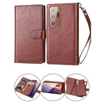 Samsung Galaxy Note 20 Ultra 2 in 1 Leather Wallet Case With 9 Credit Card Slots and Removable Back Cover