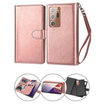 Samsung Galaxy Note 20 Ultra 2 in 1 Leather Wallet Case With 9 Credit Card Slots and Removable Back Cover