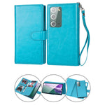 Samsung Galaxy Note 20 2 in 1 Leather Wallet Case With 9 Credit Card Slots and Removable Back Cover