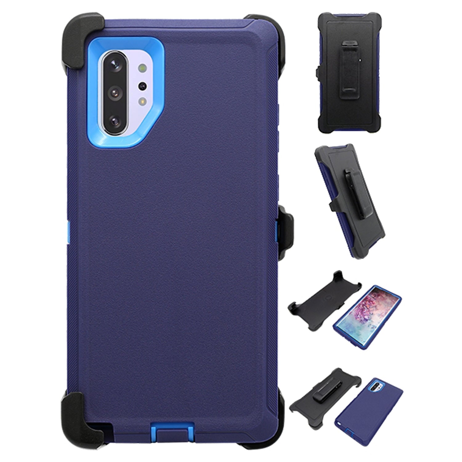 Galaxy Note 10 Plus Heavy Duty Shock Reduction Case with Belt Clip (No Screen)