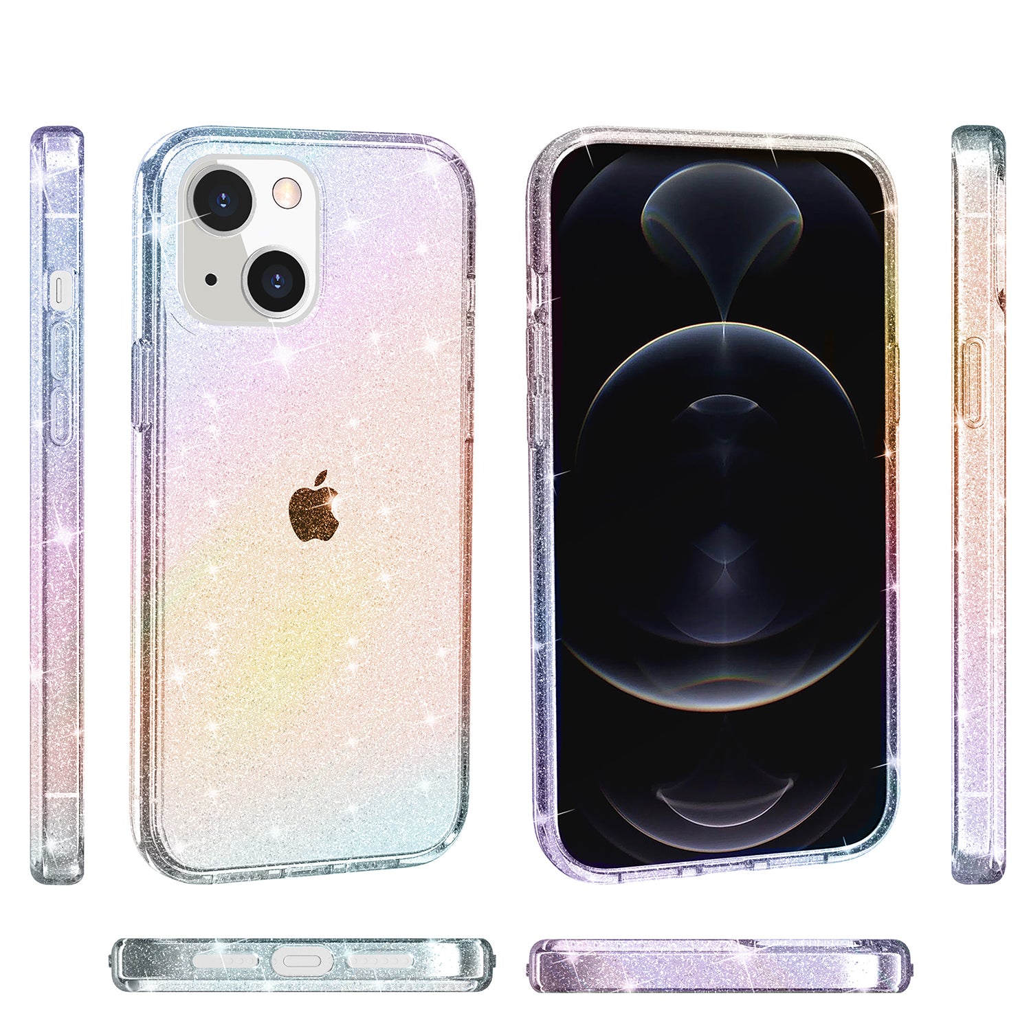 iPhone 14/13 Gradient Shiny Transparency Case