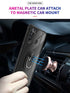 Ring Magnetic GPS car mount Phone Holder Case wiht Transparent Acrylic for Samsung Galaxy A21