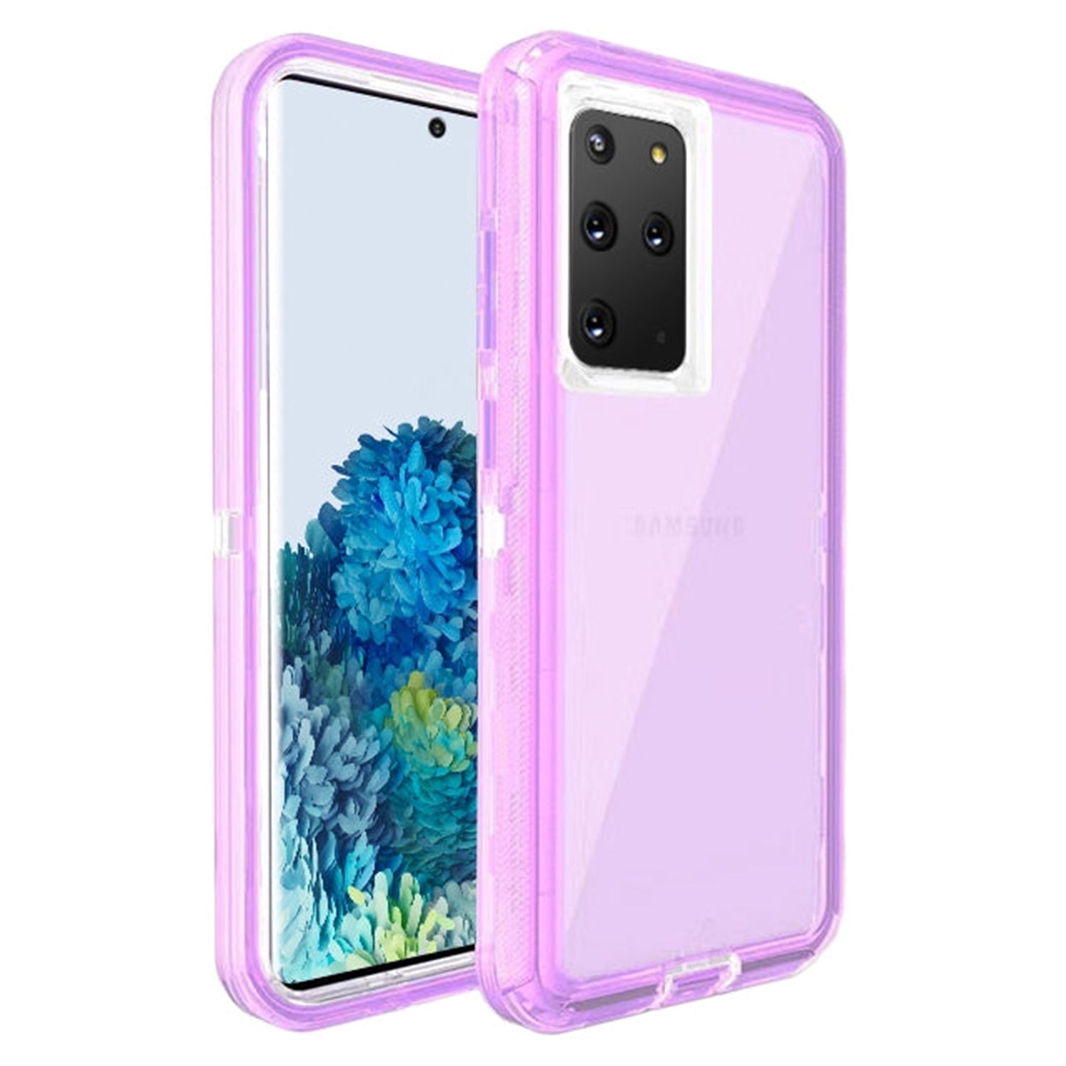 Transparent Full Protection Heavy Duty Case without Clip for S20 Plus