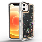 iPhone 11 (6.1") Transparent Floating Glitter Heavy Duty Case