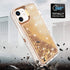 iPhone 11 (6.1") Transparent Floating Glitter Heavy Duty Case