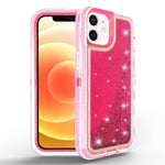 iPhone 11 (6.1") Transparent Floating Glitter Heavy Duty Case