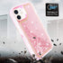 iPhone 11 (6.1") Transparent Floating Glitter Heavy Duty Case