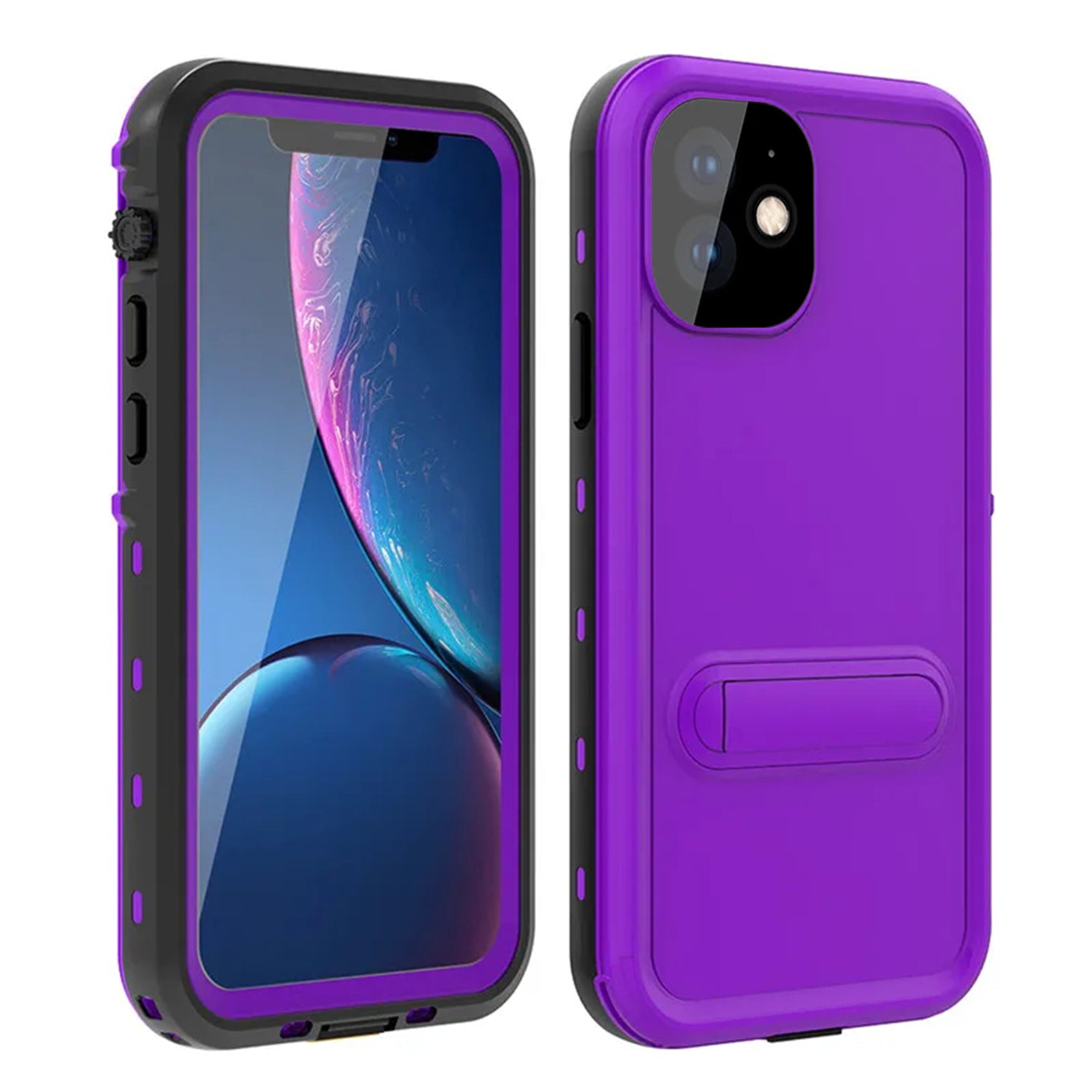 Apple iPhone 11 (6.1") 360 Full Protective Waterproof Case with Built-in Screen Fingerprint Protector