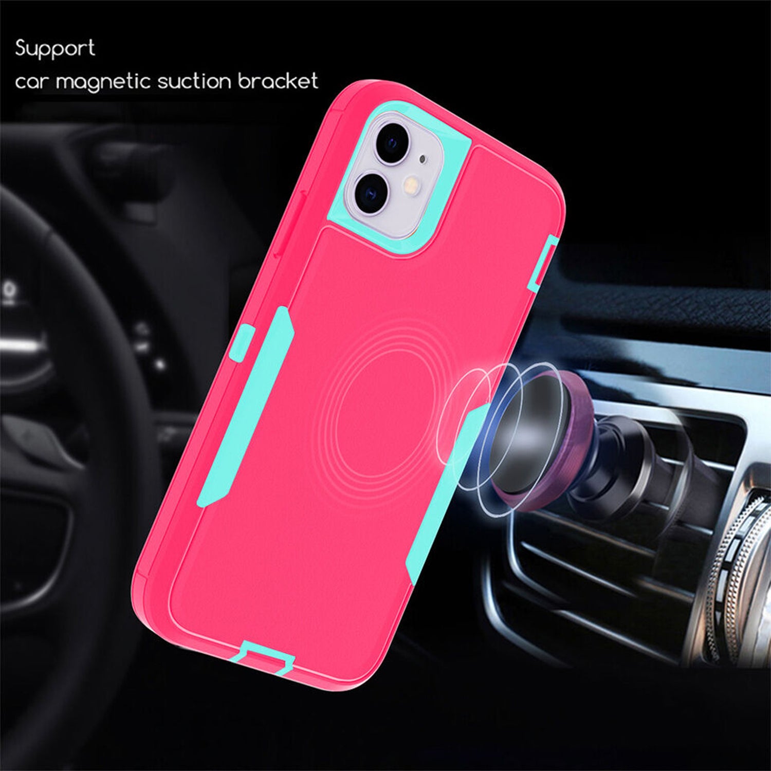 iPhone 11(6.1’’) Adsorbable  fully protected heavy-duty shockproof housing case