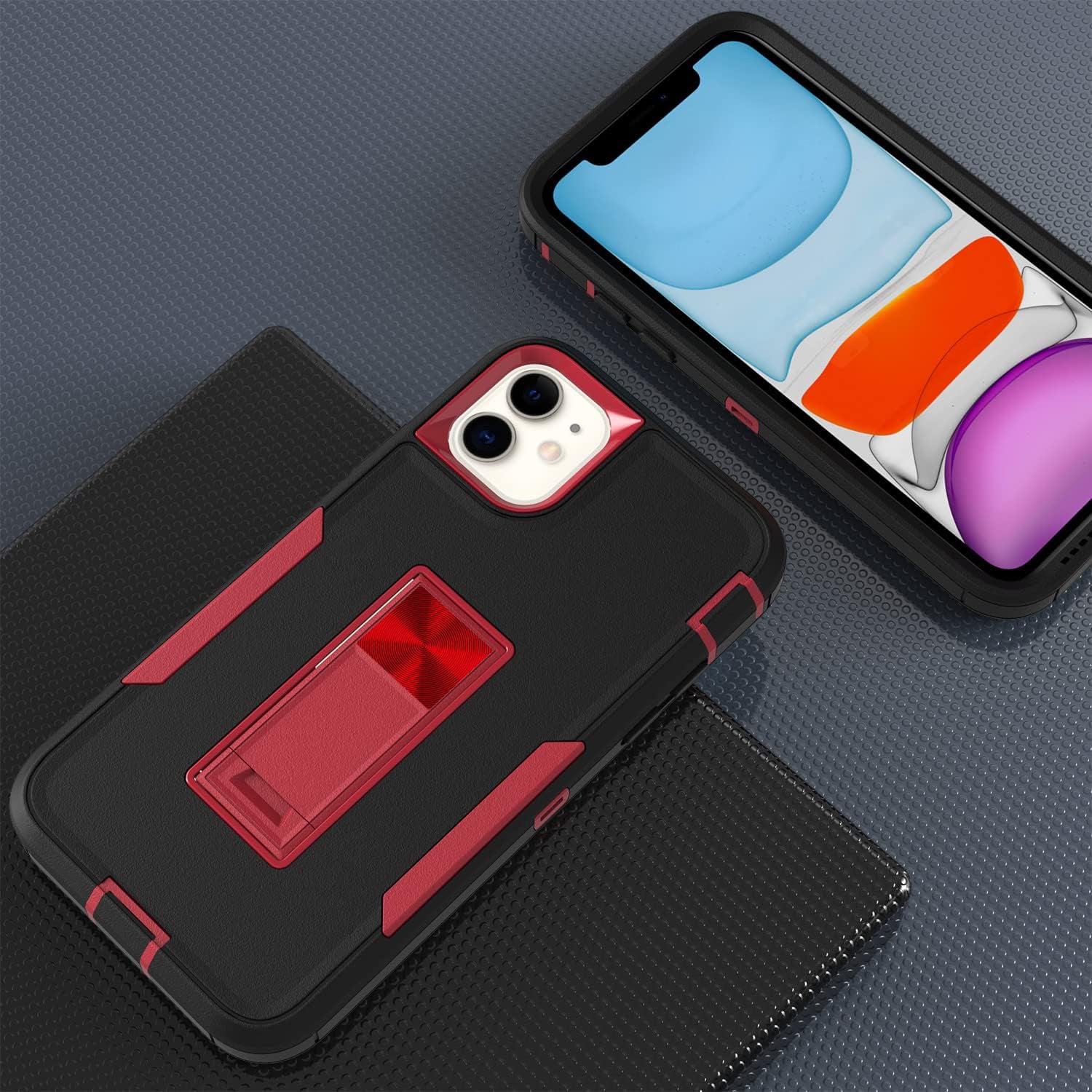 iPhone 11 (6.1’’) Kickstand fully protected heavy-duty shockproof case