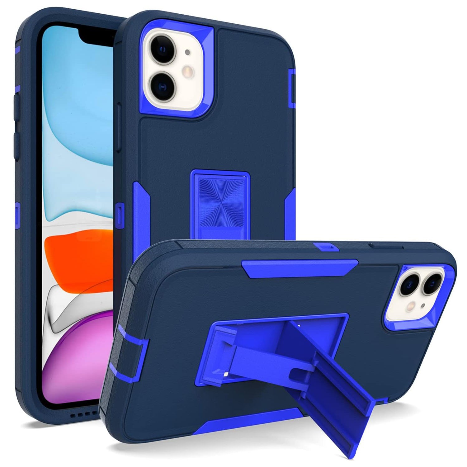 iPhone 11 (6.1’’) Kickstand fully protected heavy-duty shockproof case