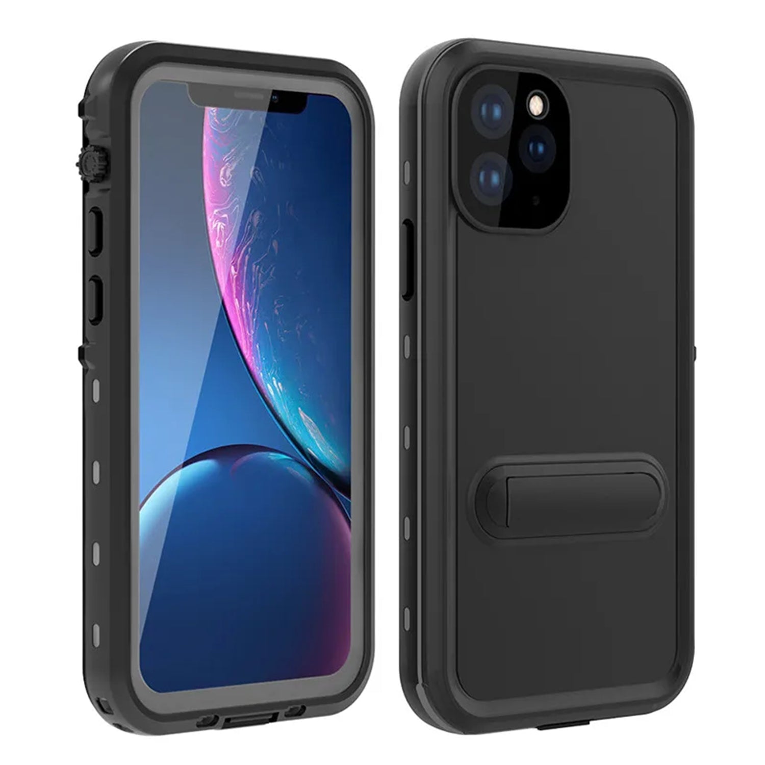 Apple iPhone 11 Pro Max (6.5") 360 Full Protective Waterproof Case with Built-in Screen Fingerprint Protector