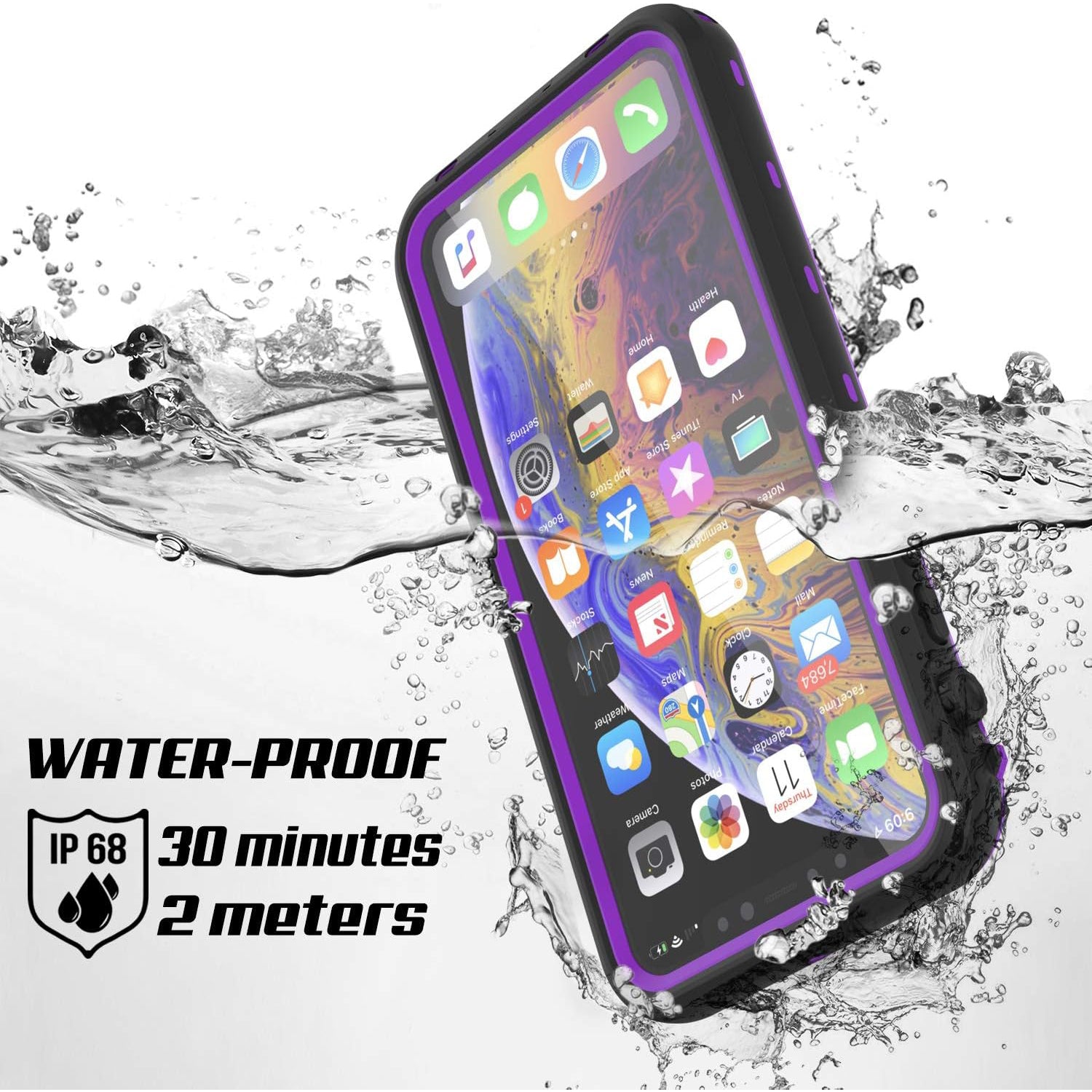 Apple iPhone 11 Pro (5.8") 360 Full Protective Waterproof Case with Built-in Screen Fingerprint Protector