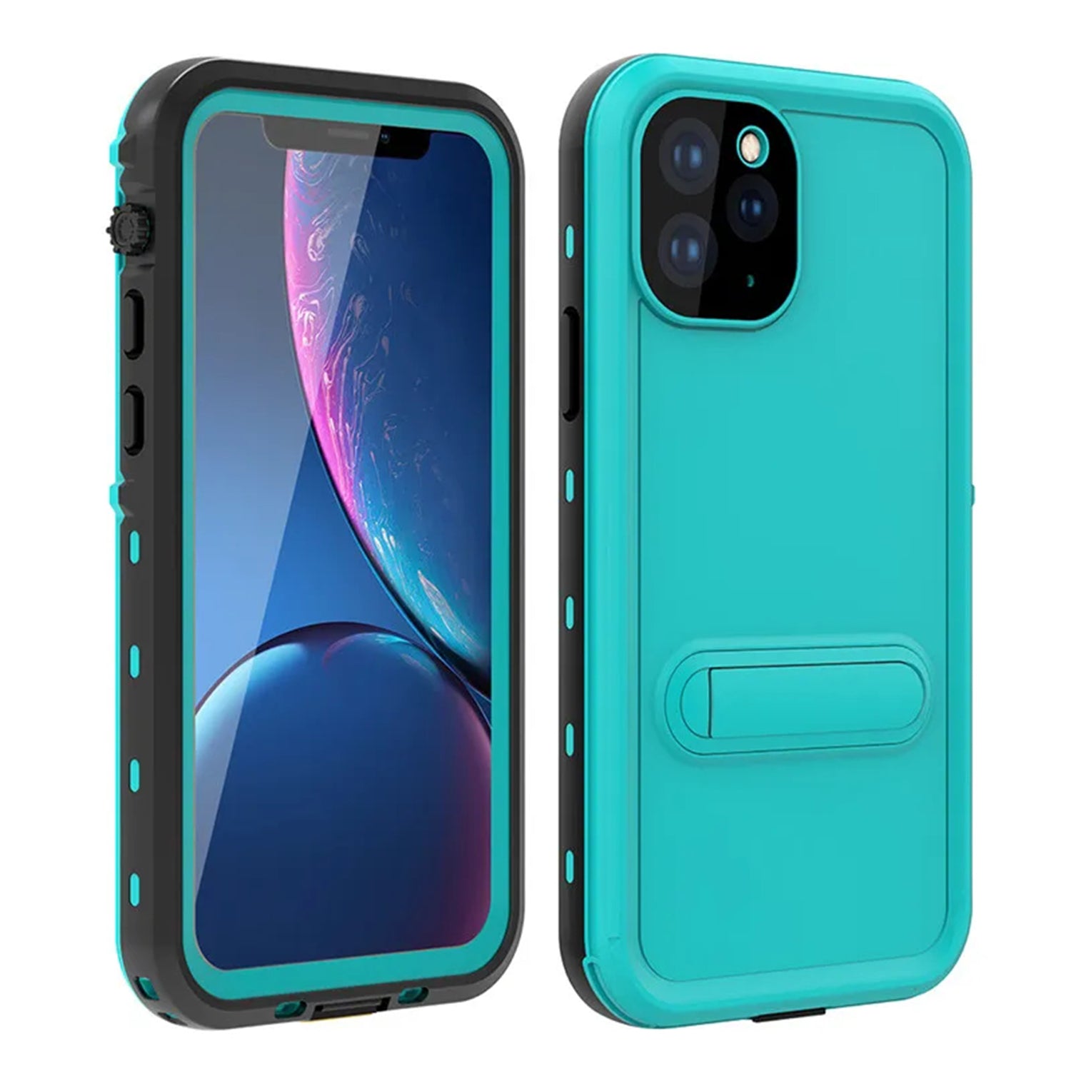 Apple iPhone 11 Pro Max (6.5") 360 Full Protective Waterproof Case with Built-in Screen Fingerprint Protector