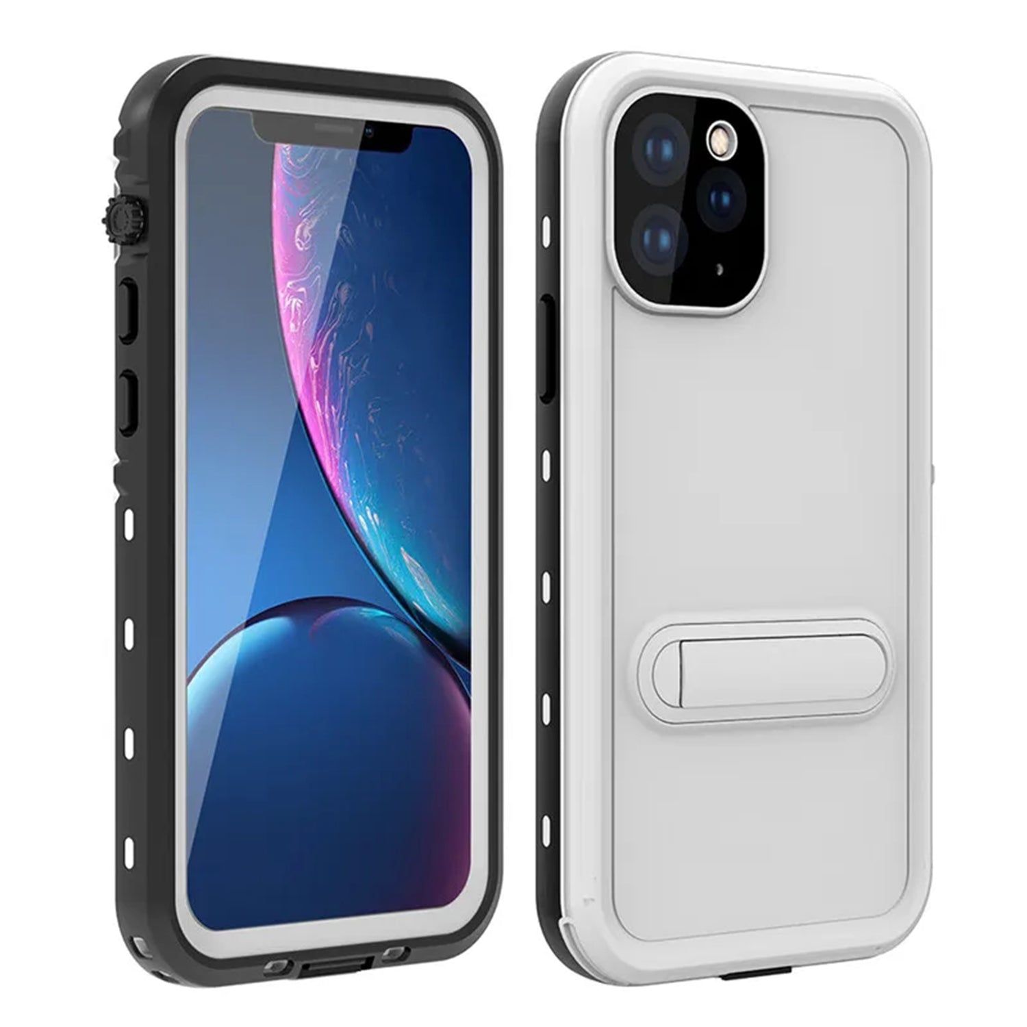 Apple iPhone 11 Pro Max (6.5") 360 Full Protective Waterproof Case with Built-in Screen Fingerprint Protector