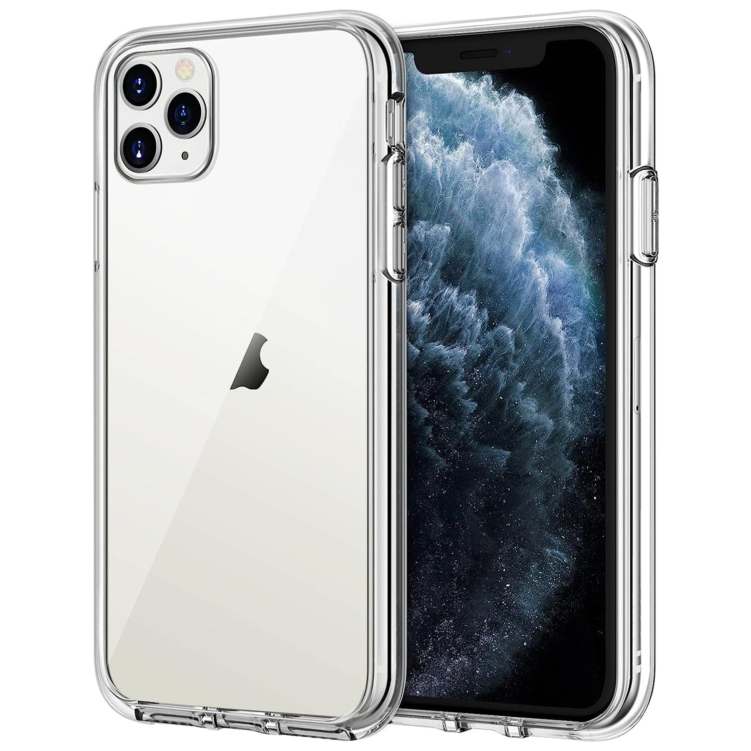 PC Bumper with TPU Back Cover Case  for iPhone 11 Pro (5.8") - Clear