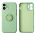 Soft Liquid Silicone Case With Stand Ring Holder For iPhone 12 Mini (5.4")