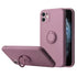 Soft Liquid Silicone Case With Stand Ring Holder For iPhone 12 Mini (5.4")