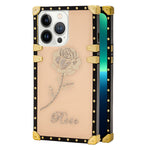TPU Rose print diamond fashion color case for iPhone 13 Pro Max