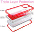 iPhone 14 Plus(6.7") Transparent four corner anti falling quicksand protective case