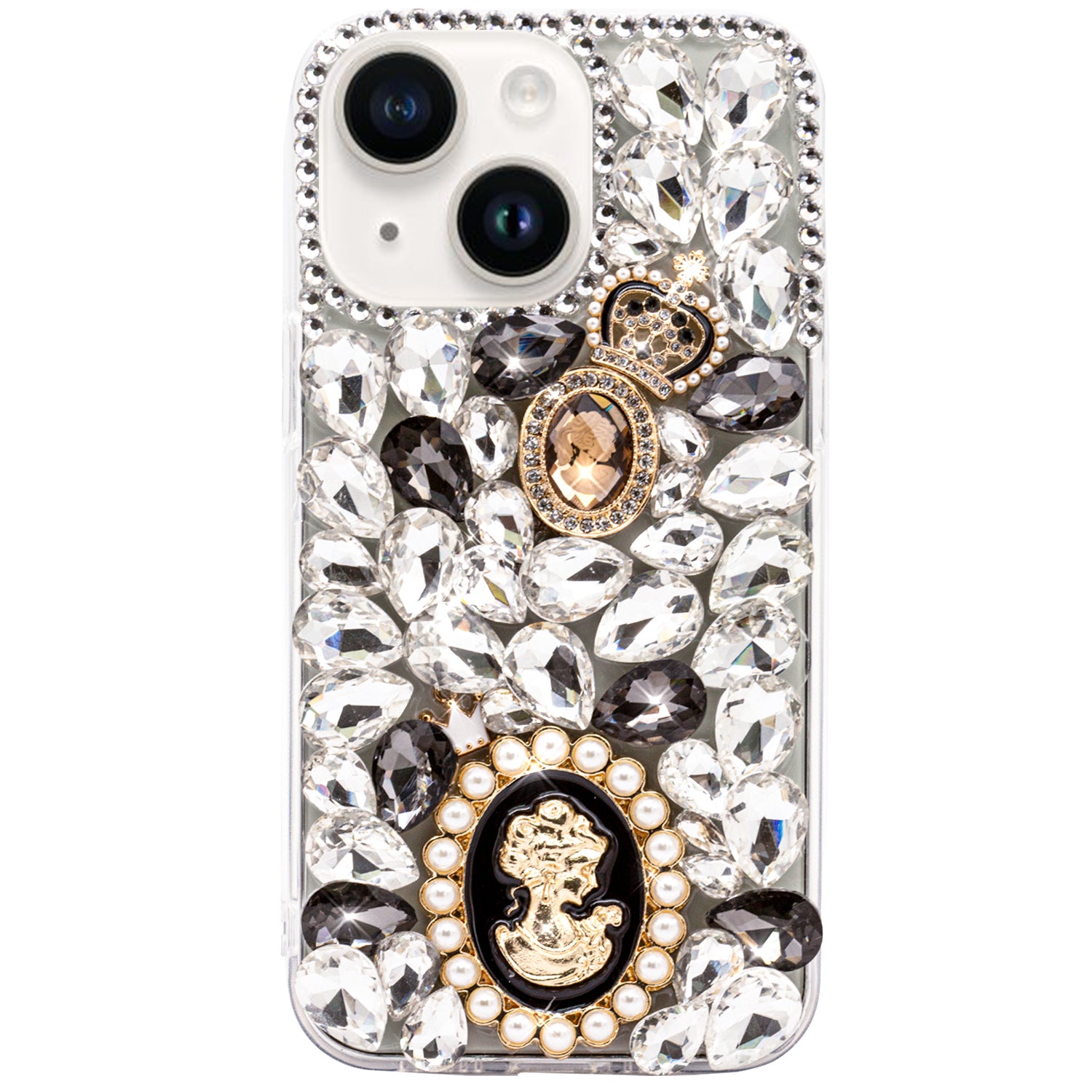 iPhone 15 3D Diamond Luxury Bling Bling TPU Case