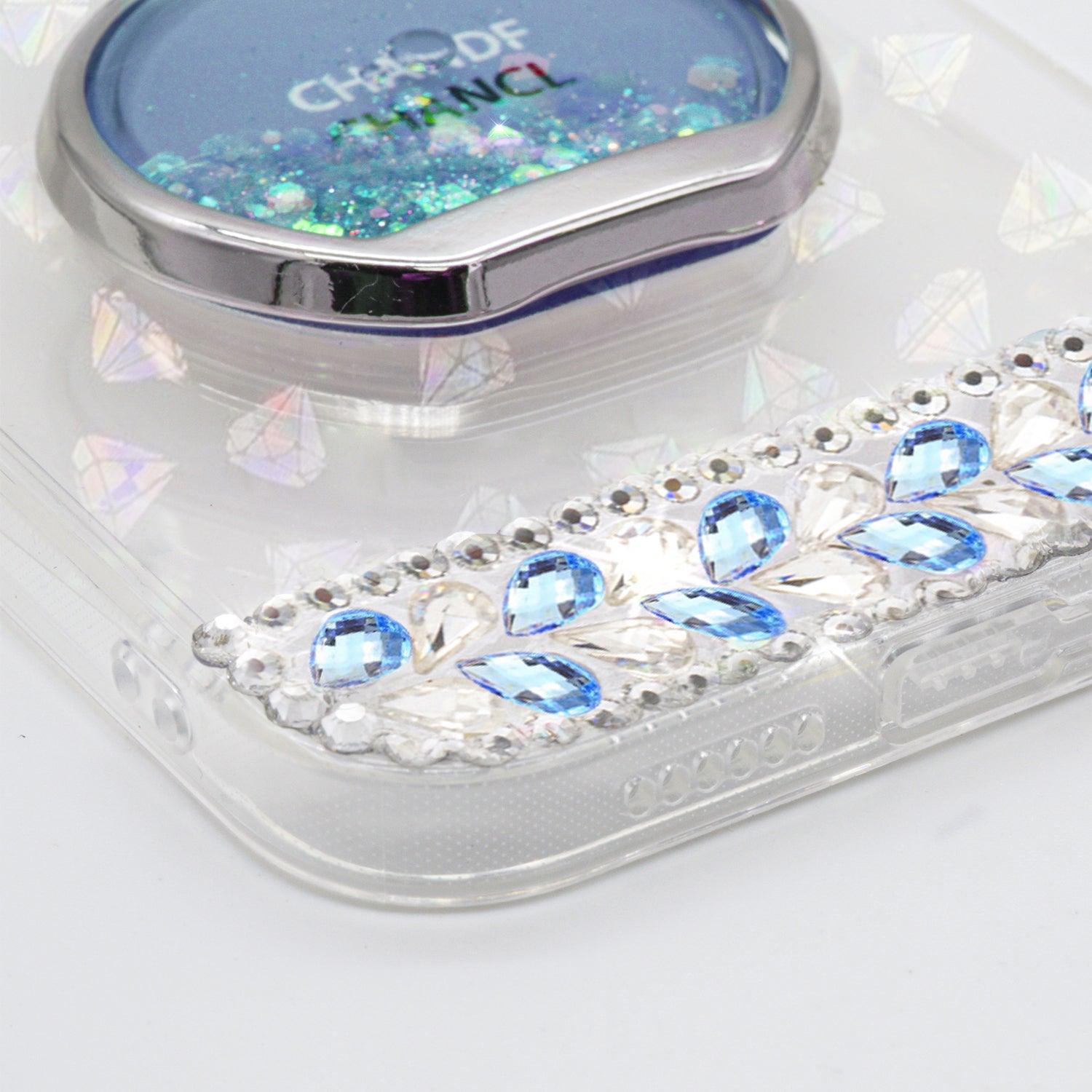 iPhone 14 Plus 3D diamond luxury bling bling TPU case