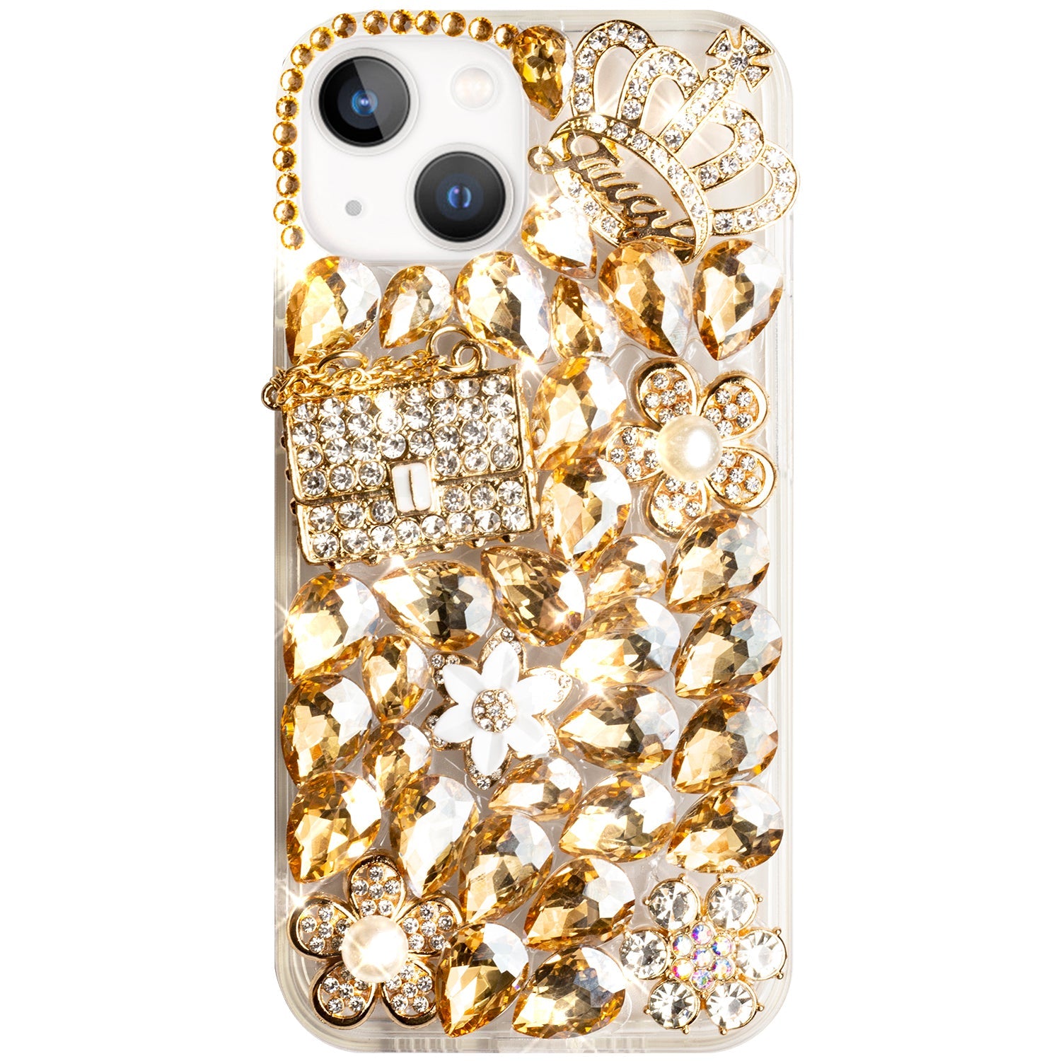 iPhone 15 Plus 3D Diamond Luxury Bling Bling TPU Case