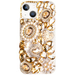 iPhone 15 Plus 3D Diamond Luxury Bling Bling TPU Case