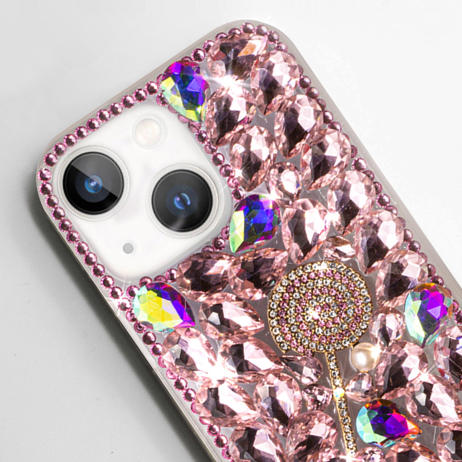 iPhone 15 Plus 3D Diamond Luxury Bling Bling TPU Case