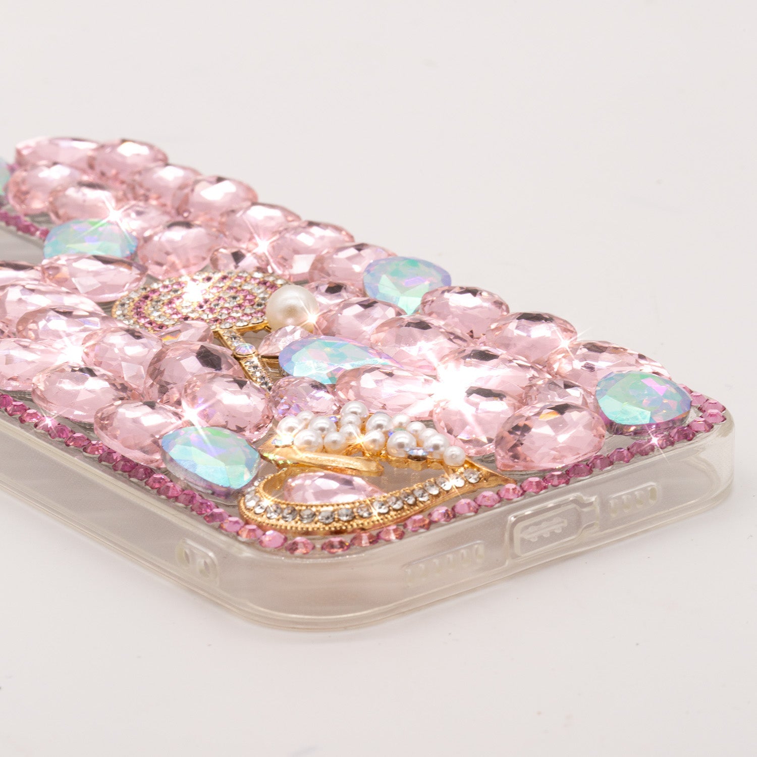 iPhone 15 Plus 3D Diamond Luxury Bling Bling TPU Case