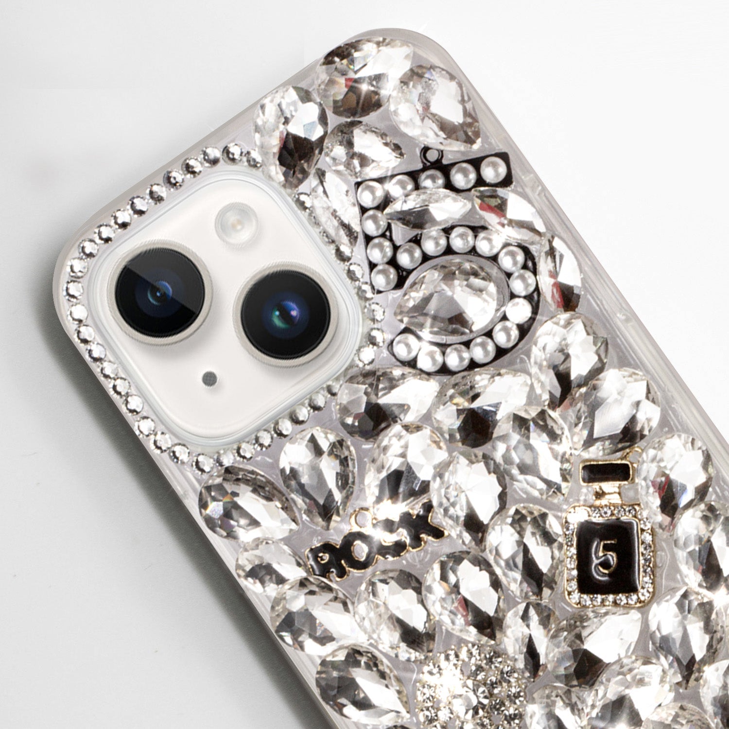 iPhone 15 3D Diamond Luxury Bling Bling TPU Case