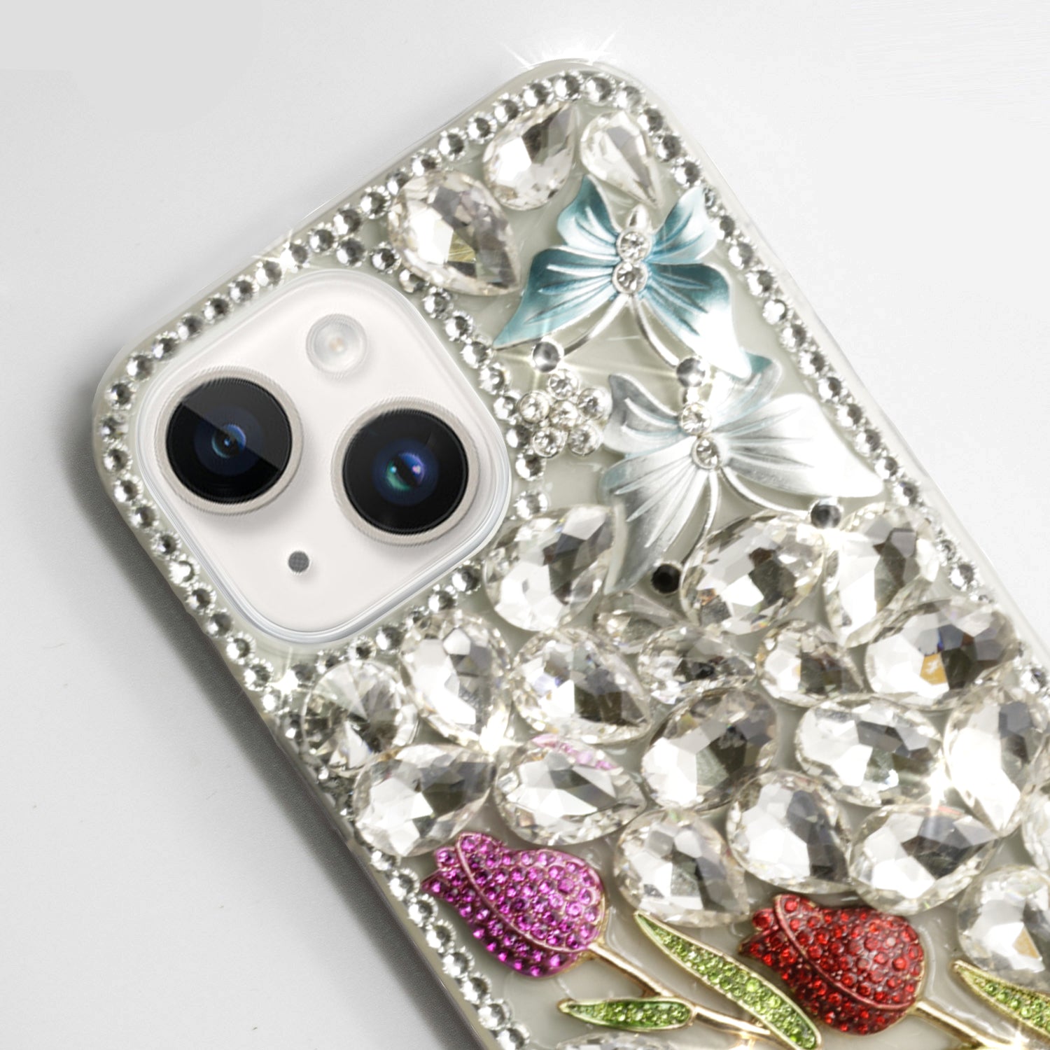 iPhone 15 Plus 3D Diamond Luxury Bling Bling TPU Case