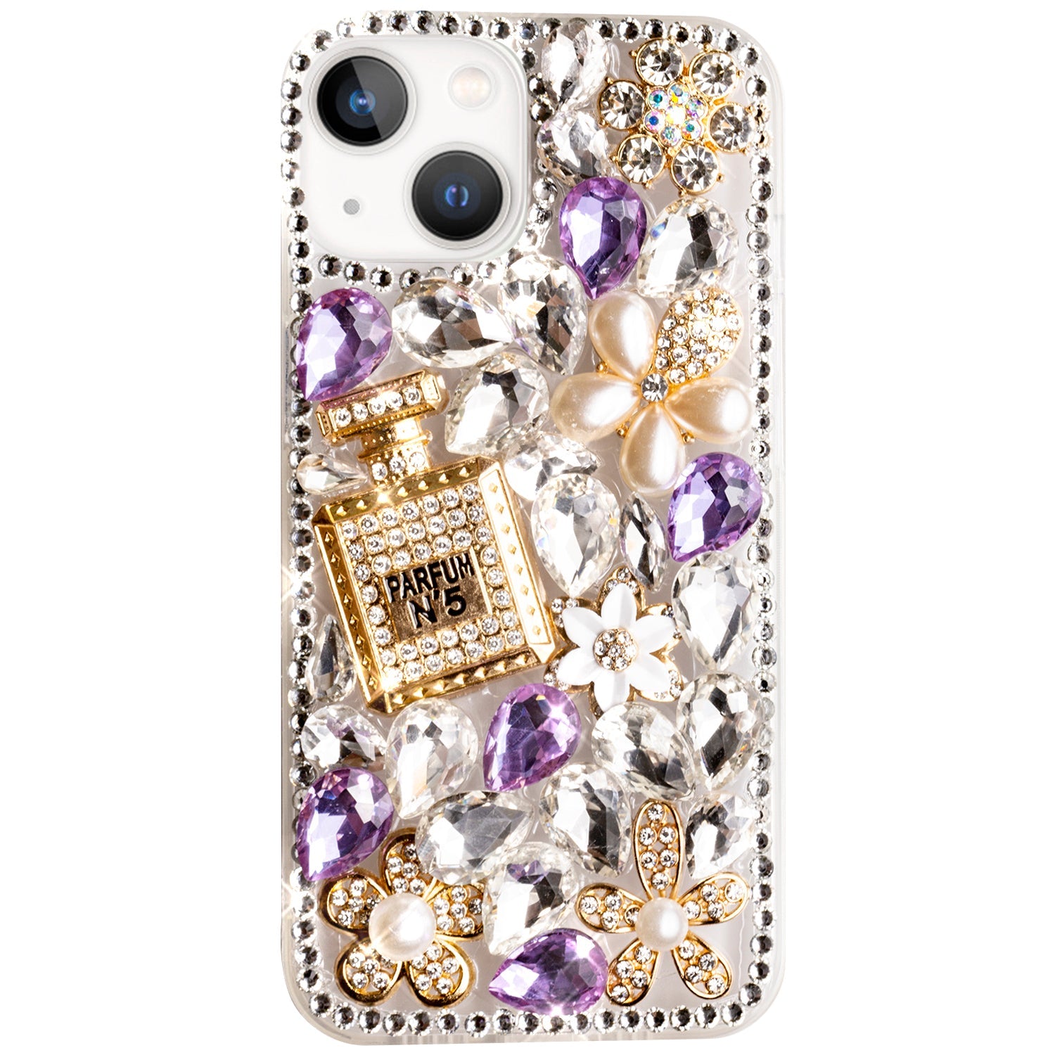 iPhone 15 Plus 3D Diamond Luxury Bling Bling TPU Case