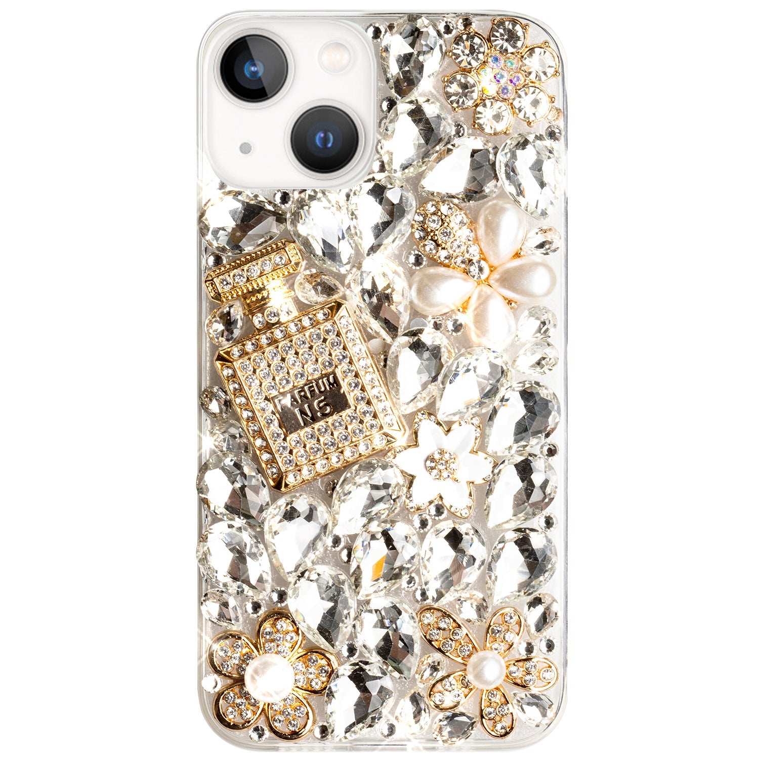 iPhone 15 Plus 3D Diamond Luxury Bling Bling TPU Case