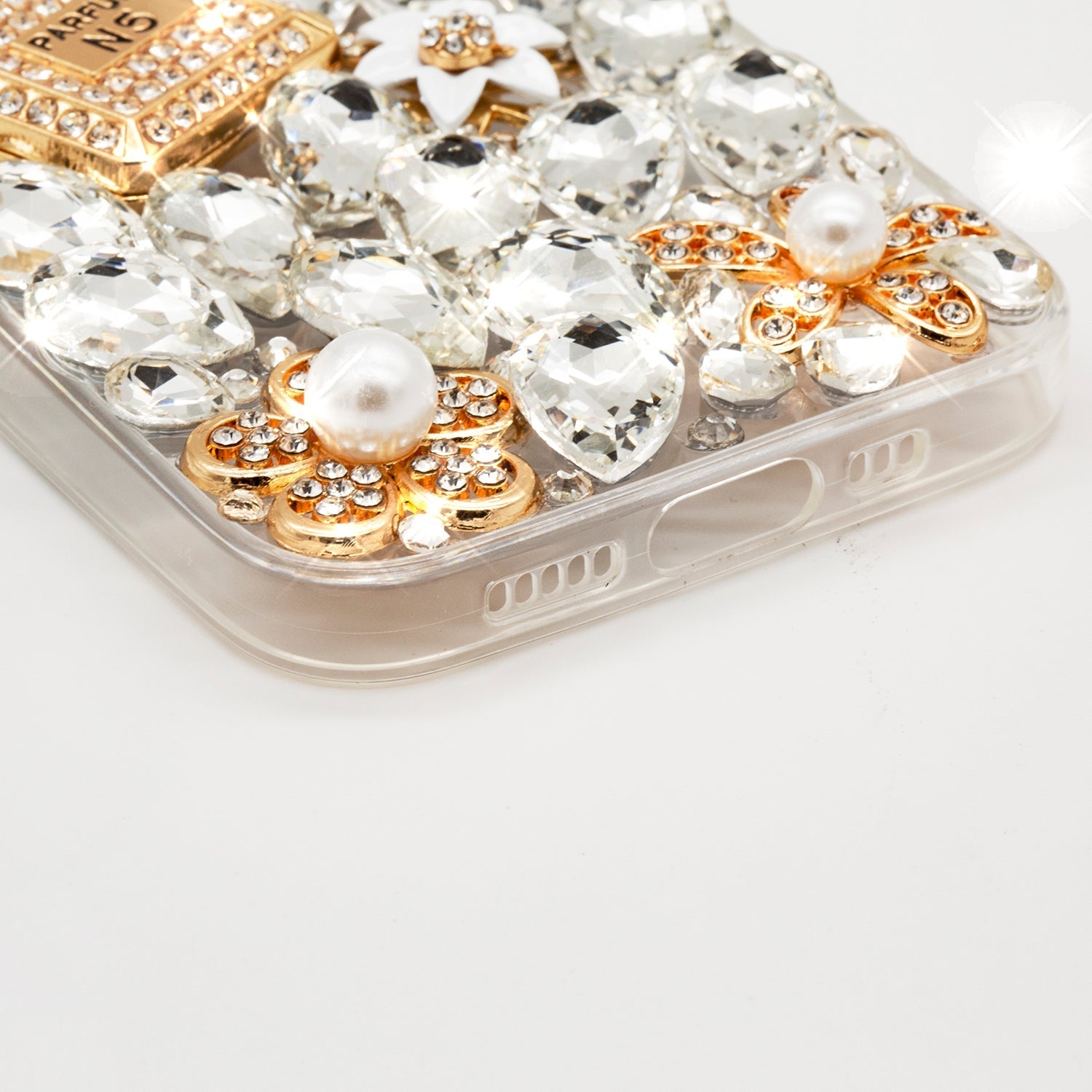 iPhone 15 3D Diamond Luxury Bling Bling TPU Case