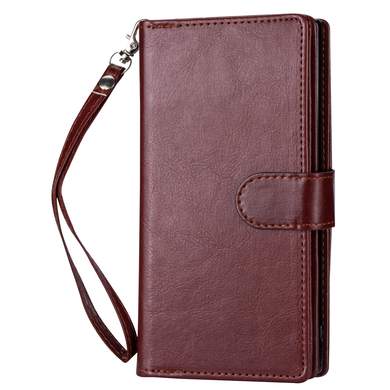 iPhone 13 2 in 1 Leather Wallet Case With 9 Credit Card Slots and Removable Back Cover 