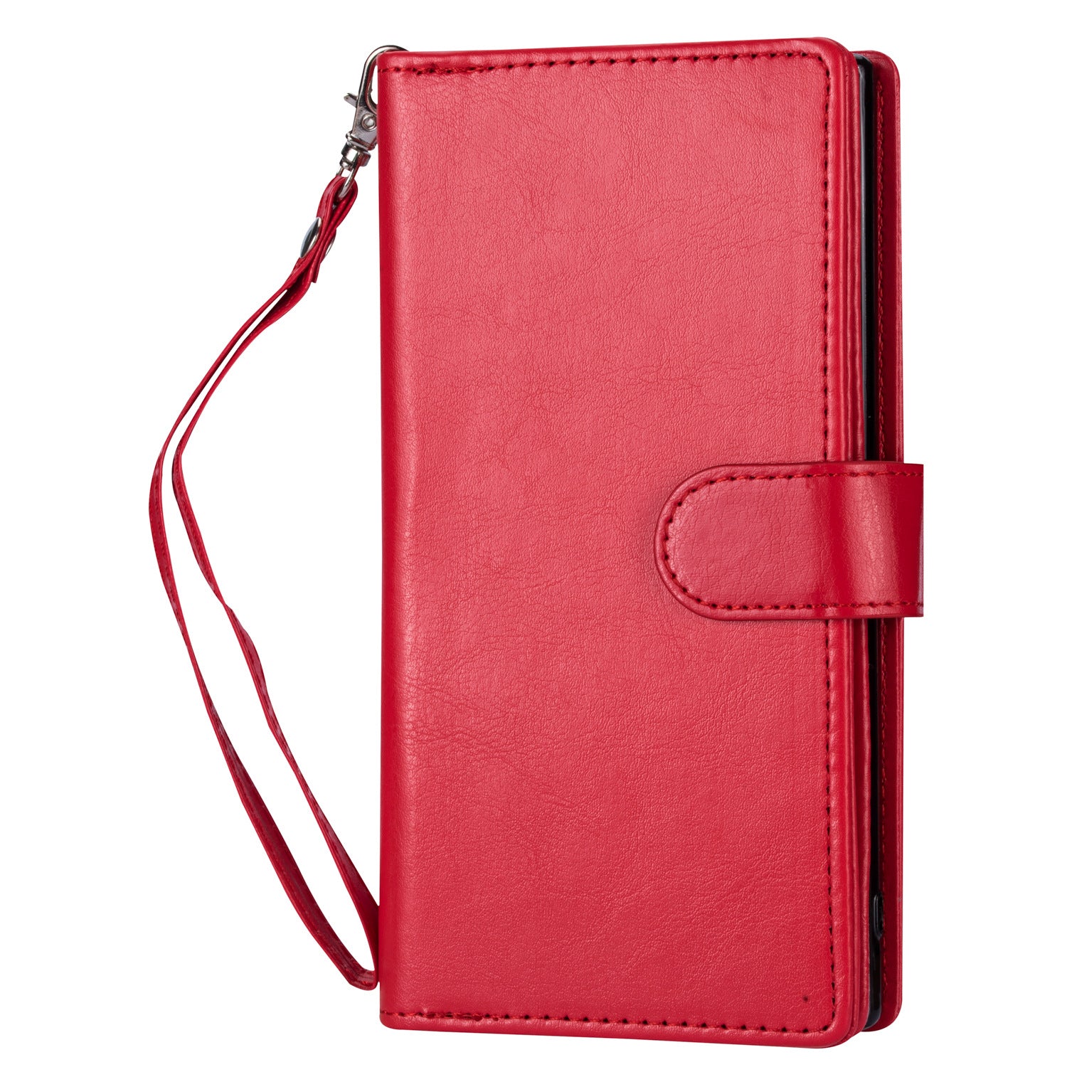 iPhone 13 2 in 1 Leather Wallet Case With 9 Credit Card Slots and Removable Back Cover 