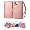 iPhone 14 Plus(6.7") 2 in 1 Leather Wallet Case With 9 Credit Card Slots and Removable Back Cover 